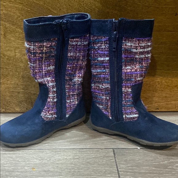 Stride Rite Fall Boots little girls Boots with Purple Accents - Picture 7 of 12